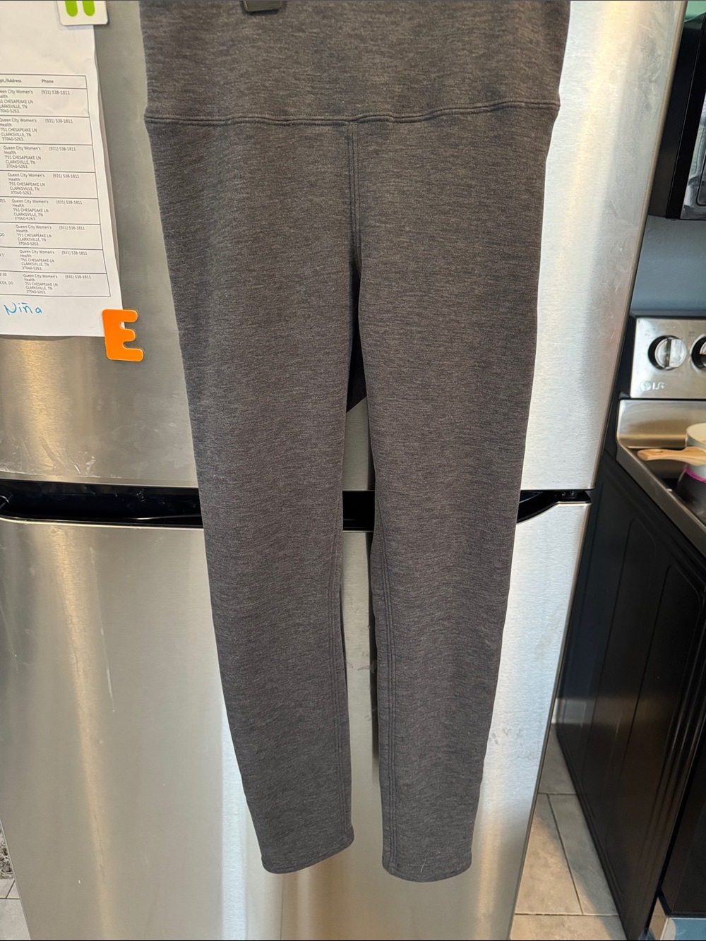 Girls' Heather Gray Performance Leggings